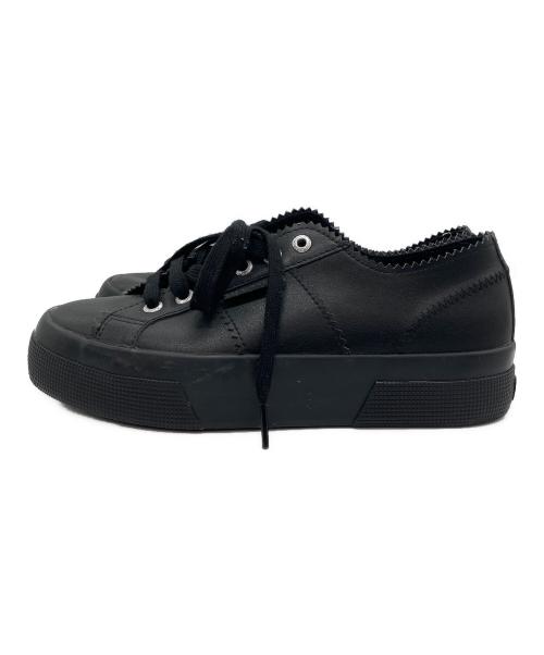 SUPERGA（スペルガ）SUPERGA (スペルガ) PELLICO (ペリーコ) ローカットスニーカー ブラック サイズ:39の古着・服飾アイテム