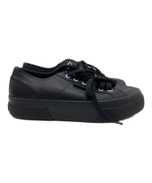 SUPERGA（スペルガ）SUPERGA (スペルガ) PELLICO (ペリーコ) ローカットスニーカー ブラック サイズ:39の古着・服飾アイテム