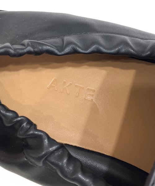 AKTE（アクテ）AKTE (アクテ) スリッポンローファー ブラック サイズ:2の古着・服飾アイテム