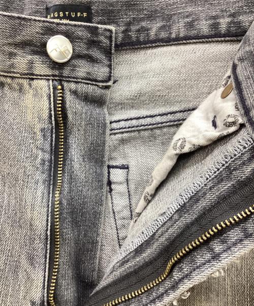 flagstuff（フラグスタフ）flagstuff (フラグスタフ) BORO DENIM PANTS ブラック サイズ:Mの古着・服飾アイテム