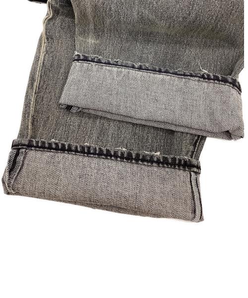 flagstuff（フラグスタフ）flagstuff (フラグスタフ) BORO DENIM PANTS ブラック サイズ:Mの古着・服飾アイテム