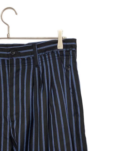 MUZE TURQUOISE LABEL（ミューズ ターコイズ レーベル）MUZE TURQUOISE LABEL (ミューズ ターコイズ レーベル) el conductorh (コンダクター) BONDAGE STRAIGHT TROUSERS ブルー サイズ:4の古着・服飾アイテム