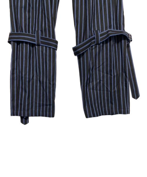 MUZE TURQUOISE LABEL（ミューズ ターコイズ レーベル）MUZE TURQUOISE LABEL (ミューズ ターコイズ レーベル) el conductorh (コンダクター) BONDAGE STRAIGHT TROUSERS ブルー サイズ:4の古着・服飾アイテム