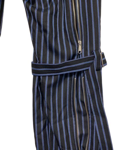 MUZE TURQUOISE LABEL（ミューズ ターコイズ レーベル）MUZE TURQUOISE LABEL (ミューズ ターコイズ レーベル) el conductorh (コンダクター) BONDAGE STRAIGHT TROUSERS ブルー サイズ:4の古着・服飾アイテム