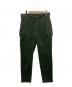 CAMBIO（カンビオ）の古着「ベロアカーゴパンツ」｜グリーン
