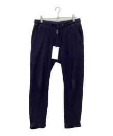 AKM（エーケーエム）の古着「KARAMI JERSEY EASY TROUSER　イージートラウザーパンツ」｜ネイビー