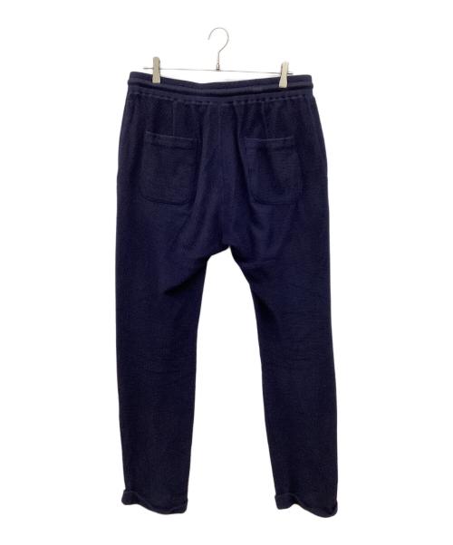 AKM（エーケーエム）AKM (エーケーエム) KARAMI JERSEY EASY TROUSER　イージートラウザーパンツ ネイビー サイズ:XLの古着・服飾アイテム