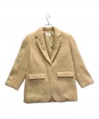 emmiエミ）の古着「シャギーテーラードジャケットコート」｜ブラウン
