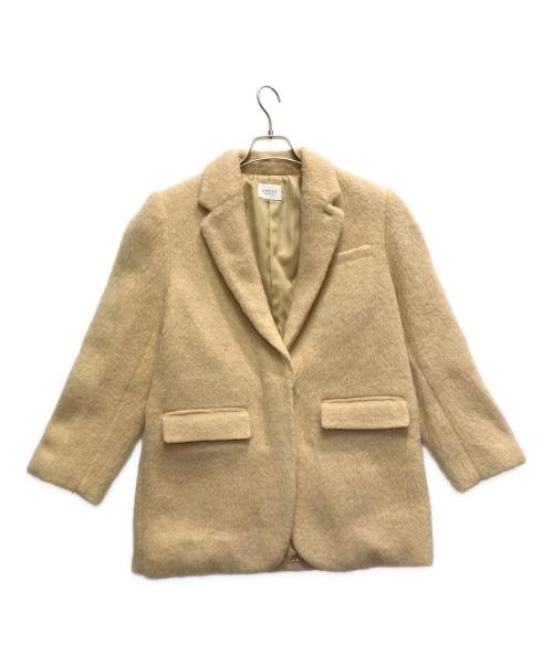 emmi（エミ）emmi (エミ) シャギーテーラードジャケットコート ブラウン サイズ:S 未使用品の古着・服飾アイテム