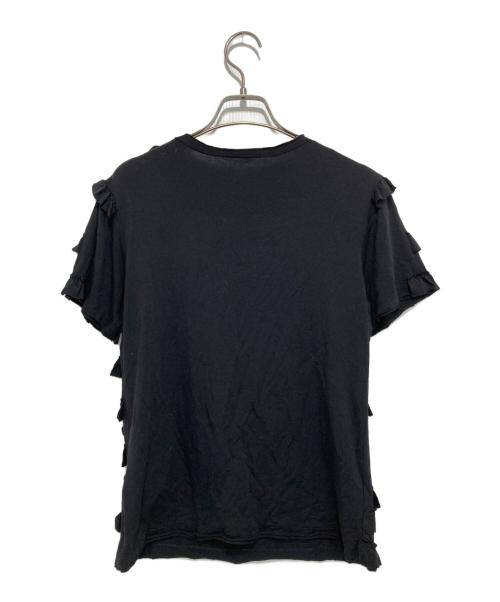 cccmalie（シーマリー）cccmalie (シーマリー) フリルTシャツ ブラック サイズ:38の古着・服飾アイテム