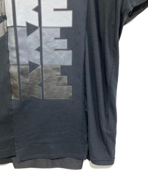 NIKE（ナイキ）NIKE (ナイキ) sacai (サカイ) 再構築Tee ブラック サイズ:Mの古着・服飾アイテム