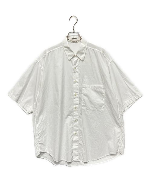 AURALEE（オーラリー）AURALEE (オーラリー) WASHED FINX TWILL BIG HALF SLEEVED ホワイト サイズ:5の古着・服飾アイテム