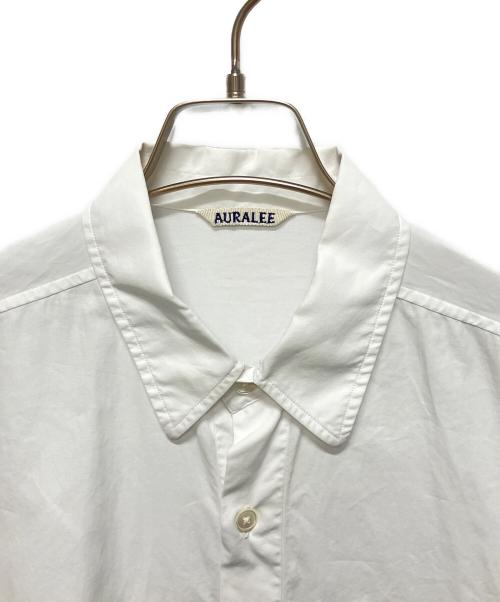 AURALEE（オーラリー）AURALEE (オーラリー) WASHED FINX TWILL BIG HALF SLEEVED ホワイト サイズ:5の古着・服飾アイテム