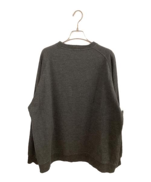 COMOLI（コモリ）COMOLI (コモリ) W/C/Si 長袖クルー チャコールグレー サイズ:3の古着・服飾アイテム