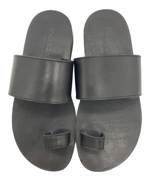PADRONE（パドローネ）PADRONE (パドローネ) STRAP SANDALS ブラック サイズ:40の古着・服飾アイテム