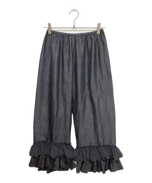 house of lotus（ハウスオブロータス）HOUSE OF LOTUS (ハウスオブロータス) マルベリーシルクフリルパンツ ブラック サイズ:Ｓの古着・服飾アイテム