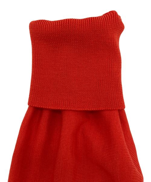 ebure（エブール）ebure (エブール) ライトシルクコットン カーディガン レッド サイズ:38の古着・服飾アイテム
