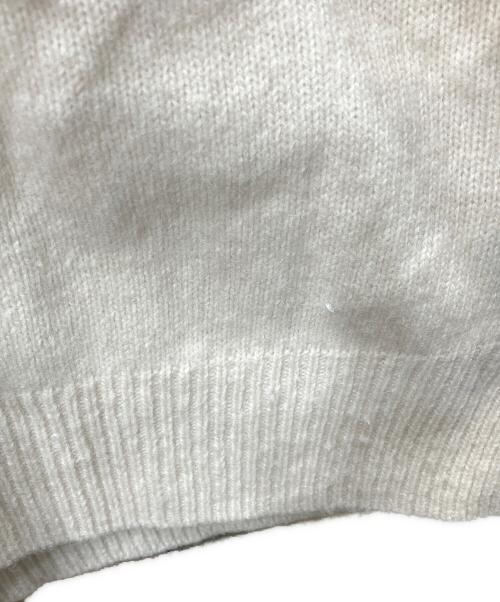 POLO RALPH LAUREN（ポロ・ラルフローレン）POLO RALPH LAUREN (ポロ・ラルフローレン) ウールカシミヤニットショートパーカー アイボリー サイズ:SIZE Mの古着・服飾アイテム