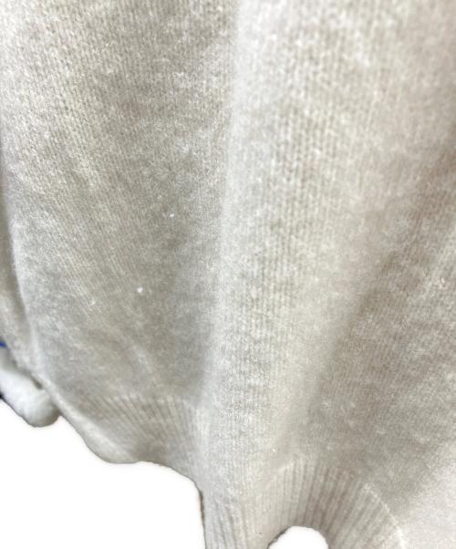 POLO RALPH LAUREN（ポロ・ラルフローレン）POLO RALPH LAUREN (ポロ・ラルフローレン) ウールカシミヤニットショートパーカー アイボリー サイズ:SIZE Mの古着・服飾アイテム
