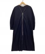 house of lotusハウスオブロータス）の古着「ミルドウールジャージコート」｜ネイビー