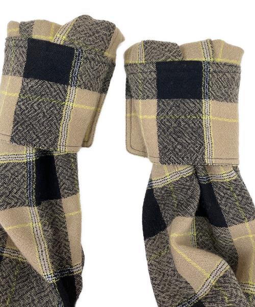 STELLA McCARTNEY（ステラマッカートニー）STELLA McCARTNEY (ステラマッカートニー) チェックシャツワンピース ベージュ サイズ:40の古着・服飾アイテム