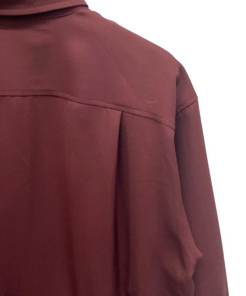 PLAN C（プランシー）Plan C (プランシー) Crop Front Hi-Lo L/S Shirt ボルドー サイズ:36の古着・服飾アイテム