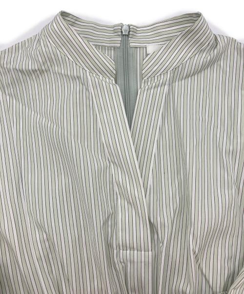 ebure（エブール）ebure (エブール) カラーストライプ シャツワンピース　3910300269 グリーン サイズ:36の古着・服飾アイテム