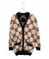 GUCCI（グッチ）の古着「Gucci Reversible Wool Interlocking G Cardigan/リバーシブルニットカーディガン」｜ベージュ×ブラック