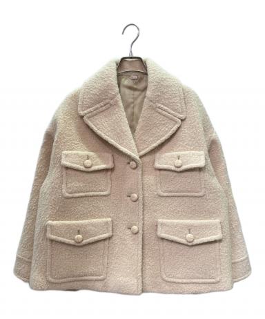 中古・古着通販】GUCCI (グッチ) ウール ショートコート ベージュ