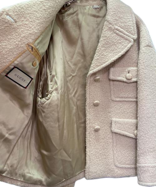 GUCCI（グッチ）GUCCI (グッチ) ウール ショートコート ベージュ サイズ:40の古着・服飾アイテム