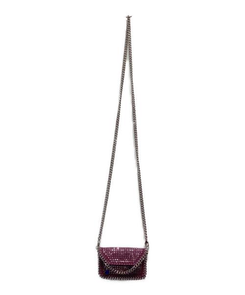STELLA McCARTNEY（ステラマッカートニー）STELLA McCARTNEY (ステラマッカートニー) チェーンショルダーカードホルダー パープルの古着・服飾アイテム