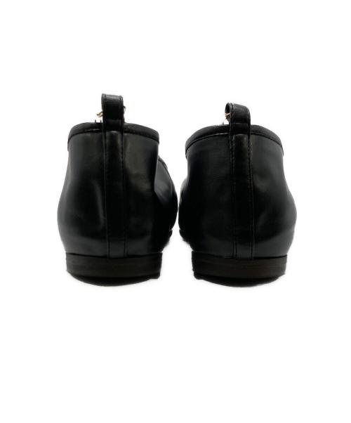 STELLA McCARTNEY（ステラマッカートニー）STELLA McCARTNEY (ステラマッカートニー) アンクルチェーンフラットシューズ ブラック サイズ:37の古着・服飾アイテム