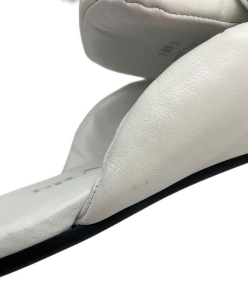 PRADA（プラダ）PRADA (プラダ) ソフト パデッドナッパレザー サボ ホワイト サイズ:37の古着・服飾アイテム