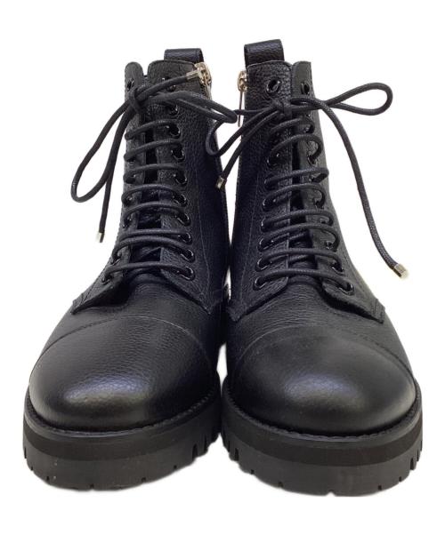 JIMMY CHOO（ジミーチュウ）JIMMY CHOO (ジミーチュウ) サイドジップショートブーツ ブラック サイズ:36の古着・服飾アイテム