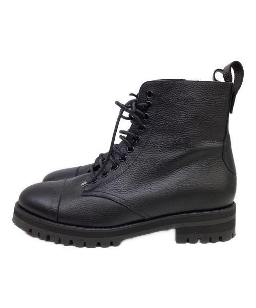 JIMMY CHOO（ジミーチュウ）JIMMY CHOO (ジミーチュウ) サイドジップショートブーツ ブラック サイズ:36の古着・服飾アイテム