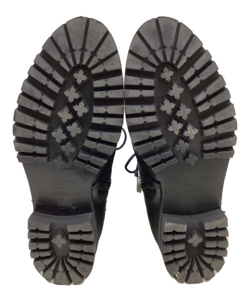 JIMMY CHOO（ジミーチュウ）JIMMY CHOO (ジミーチュウ) サイドジップショートブーツ ブラック サイズ:36の古着・服飾アイテム