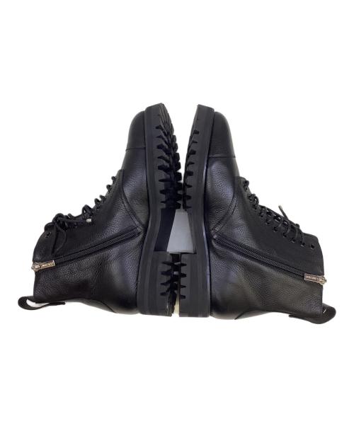 JIMMY CHOO（ジミーチュウ）JIMMY CHOO (ジミーチュウ) サイドジップショートブーツ ブラック サイズ:36の古着・服飾アイテム