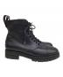 中古・古着 JIMMY CHOO (ジミーチュウ) サイドジップショートブーツ ブラック サイズ:36：25000円