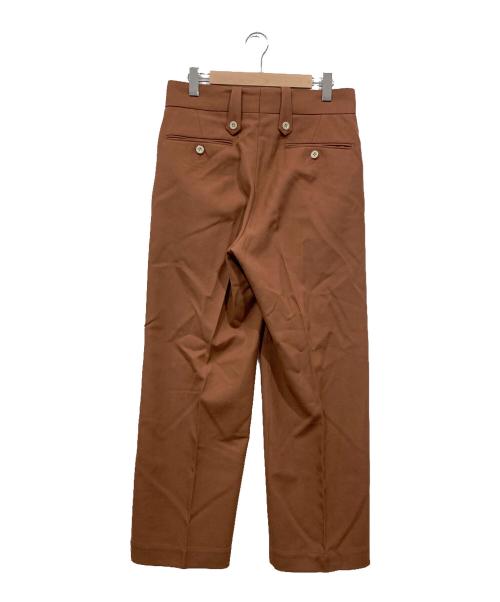 Tangent（タンジェント）Tangent (タンジェント) ウールスラックス ブラウン サイズ:48の古着・服飾アイテム