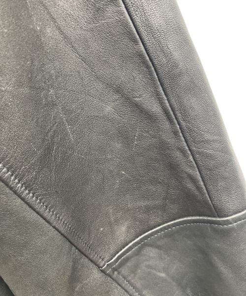yoused（ユーズド）yoused (ユーズド) レザースタジアムジャンパー ブラック サイズ:size 2の古着・服飾アイテム