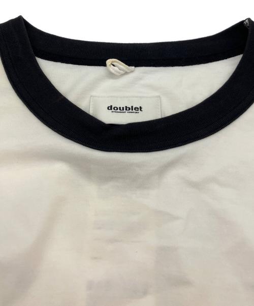 doublet（ダブレット）doublet (ダブレット) OVERSIZED RINGER T-SHIRT ホワイト サイズ:Ｍの古着・服飾アイテム