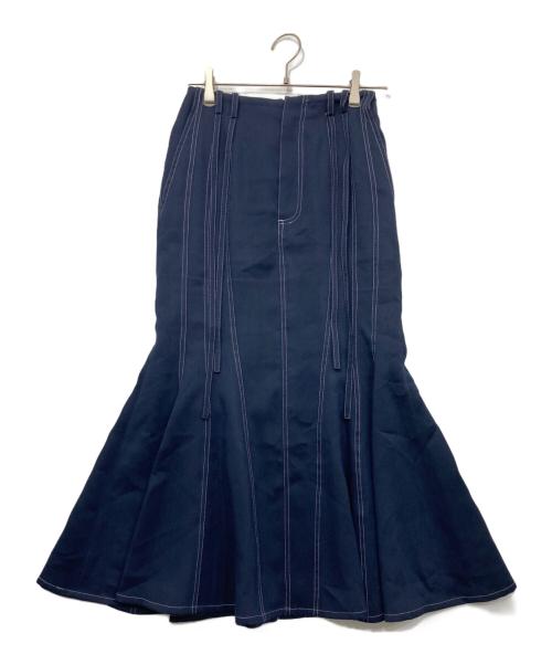 MURRAL（ミューラル）MURRAL (ミューラル) Umbrella mermaid skirt/アンブレラ マーメイドスカート ネイビー サイズ:1の古着・服飾アイテム