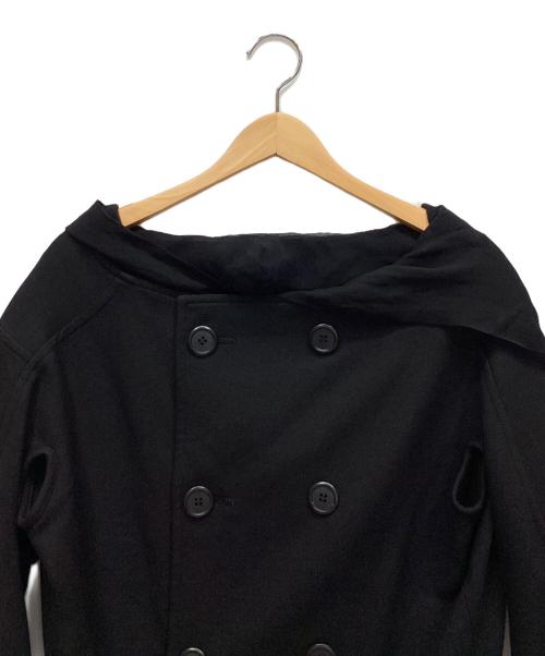 Yohji Yamamoto FEMME（ヨウジヤマモトファム）Yohji Yamamoto FEMME (ヨウジヤマモトファム) シアーフーデッドジャケット ブラック サイズ:1の古着・服飾アイテム
