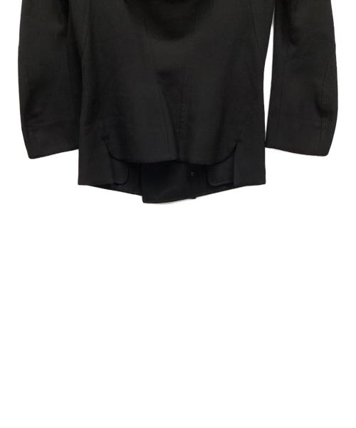 Yohji Yamamoto FEMME（ヨウジヤマモトファム）Yohji Yamamoto FEMME (ヨウジヤマモトファム) シアーフーデッドジャケット ブラック サイズ:1の古着・服飾アイテム