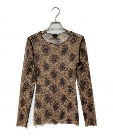 Jean Paul Gaultier FEMME（ジャンポールゴルチエ フェム）の古着「パワーネットカットソー」｜ベージュ