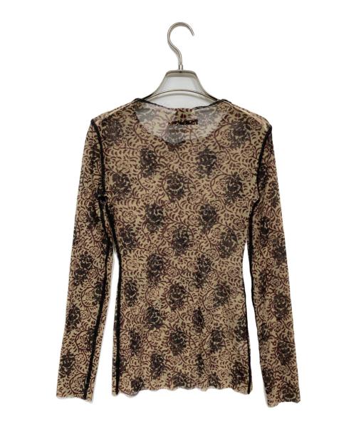 Jean Paul Gaultier FEMME（ジャンポールゴルチエ フェム）Jean Paul GAULTIER FEMME (ジャンポールゴルチエ フェム) パワーネットカットソー ベージュ サイズ:40の古着・服飾アイテム
