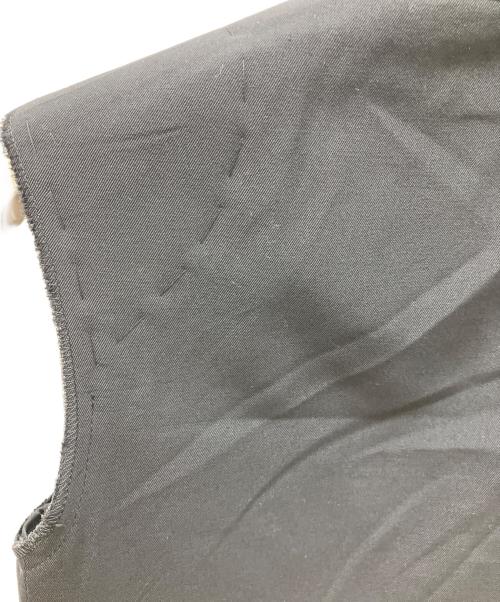 Yohji Yamamoto FEMME（ヨウジヤマモトファム）Yohji Yamamoto FEMME (ヨウジヤマモトファム) アシンメトリーベスト ブラック サイズ:2の古着・服飾アイテム