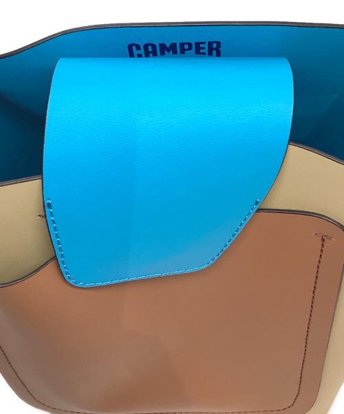 CAMPER（カンペール）CAMPER (カンペール) トートバッグ ブルー×ベージュの古着・服飾アイテム
