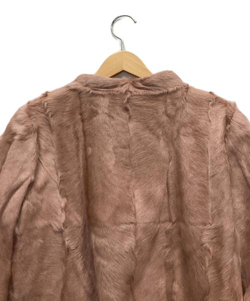 MARNI（マルニ）MARNI (マルニ) 毛皮ショートコート ピンク サイズ:40の古着・服飾アイテム