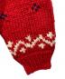 中古・古着 CANADIAN SWEATER (カナディアンセーター) Labrador Retriver (ラブラドールレトリバ) カウチンニットカーディガン レッド サイズ:S：5000円